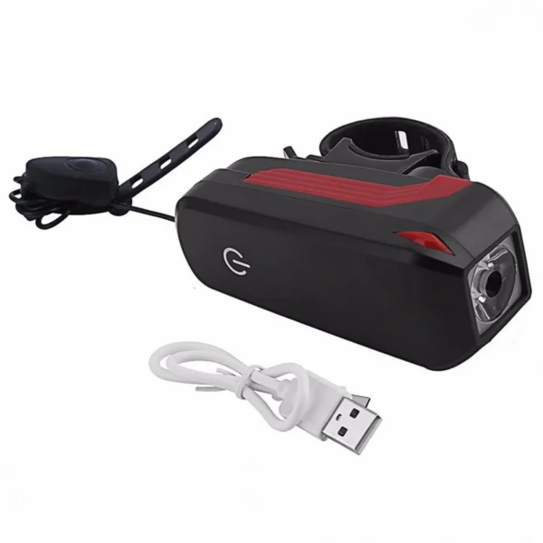 Αδιάβροχα Φώτα Πορείας Ποδηλάτου LED 350LM & Κόρνα Σειρήνα 140dB 2 σε 1 με Δώρο Πίσω Φώτα