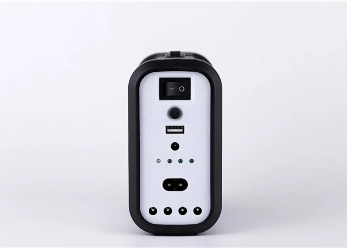 Ηλιακό Σύστημα Τριπλού Φωτισμού & Φόρτισης Με Panel 3,5w, Μπαταρία, Φακό & 3 Λάμπες