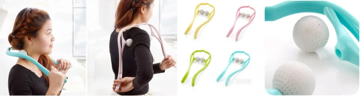 Συσκευή Μασάζ Αυχένα (Πράσινο) Ball Roller Neck Massager