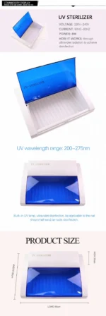 UV Επαγγελματικός Κλίβανος Αποστείρωσης - Αποστειρωτής Εργαλείων, Κινητού, Αντικειμένων, Υφασμάτων 8W