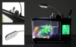 Mini Ενυδρείο Μολυβοθήκη με Φωτισμό LED, Ηχείο, Οθόνη LCD και Ρολόι - Ημερολόγιο με Ξυπνητήρι
