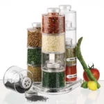 Διάφανα Βαζάκια Μπαχαρικών σε Σχήμα Πύργου - Spice Tower Carousel Jar