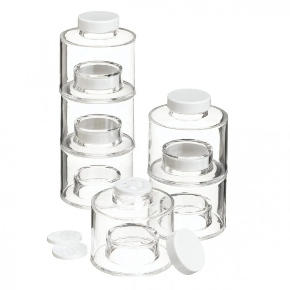 Διάφανα Βαζάκια Μπαχαρικών σε Σχήμα Πύργου - Spice Tower Carousel Jar
