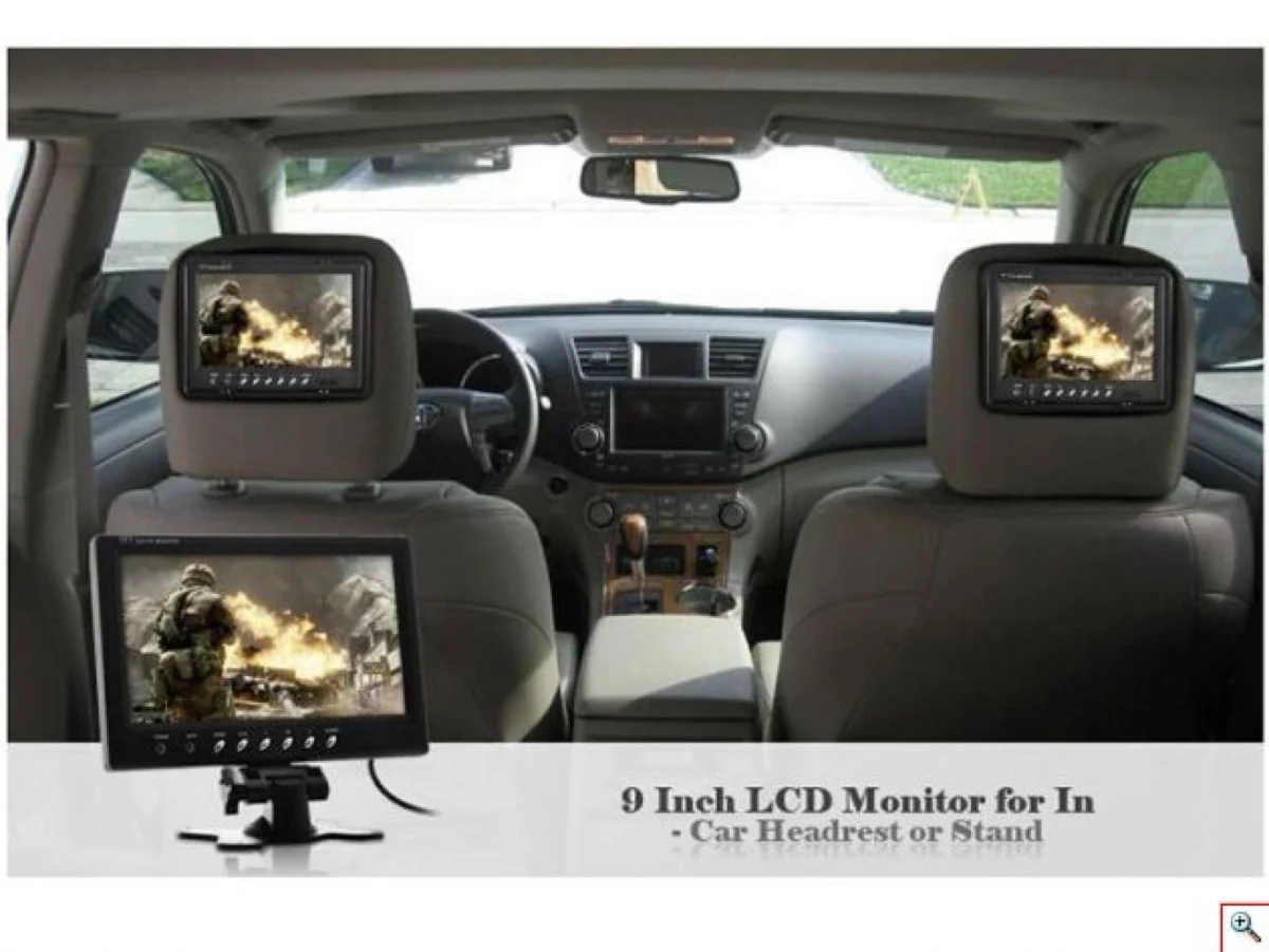 Μεγάλο Μόνιτορ - Οθόνη TFT 9" Αυτοκινήτου - Σπιτιού Παρακολούθησης CCTV με Τηλεχειριστήριο