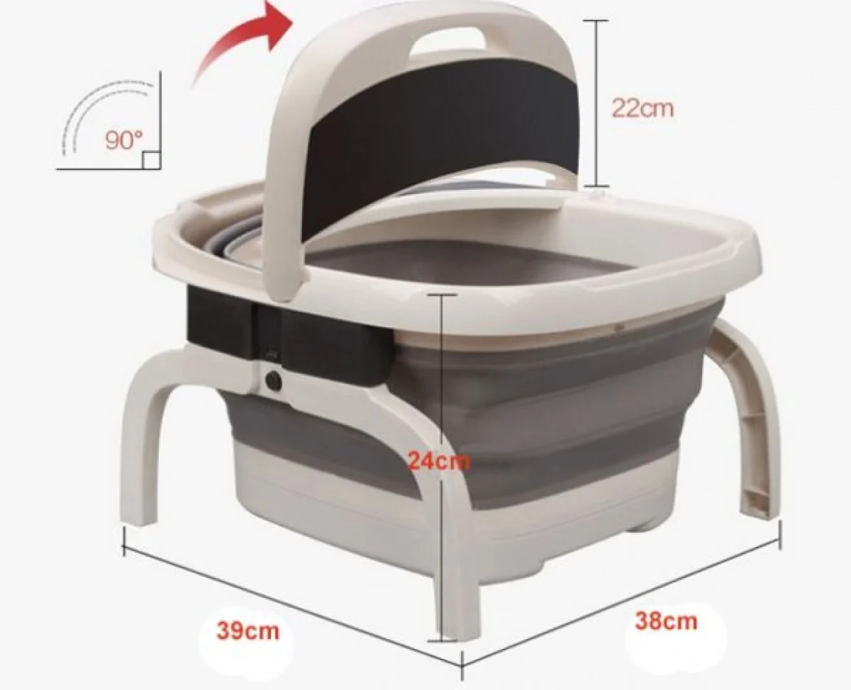 Ηλεκτρικό Ποδόλουτρο Πτυσσόμενο Spa με Μασάζ & Υπέρυθρη Θέρμανση