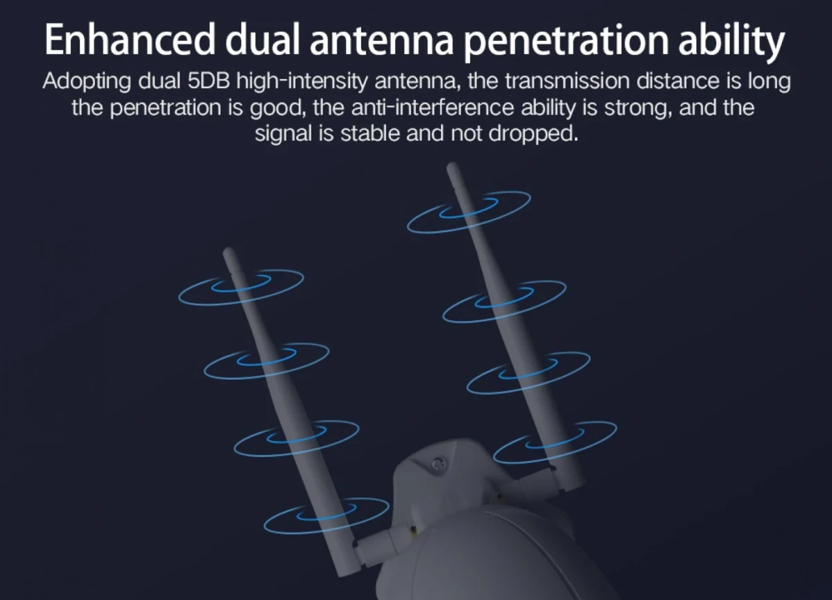 Αδιάβροχη Ασύρματη IP WiFi Κάμερα FHD 1080p με Νυχτερινή Λήψη, Tracking Ανιχνευτή Κίνησης, Ειδοποίηση στο Κινητό, Mic, Ηχείο (Ενδοεπικοινωνία Μωρού)