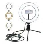 Φωτογραφικό Φωτιστικό Δαχτυλίδι Ring Lamp Light LED USB 26cm με 3 Χρώματα Φωτισμού