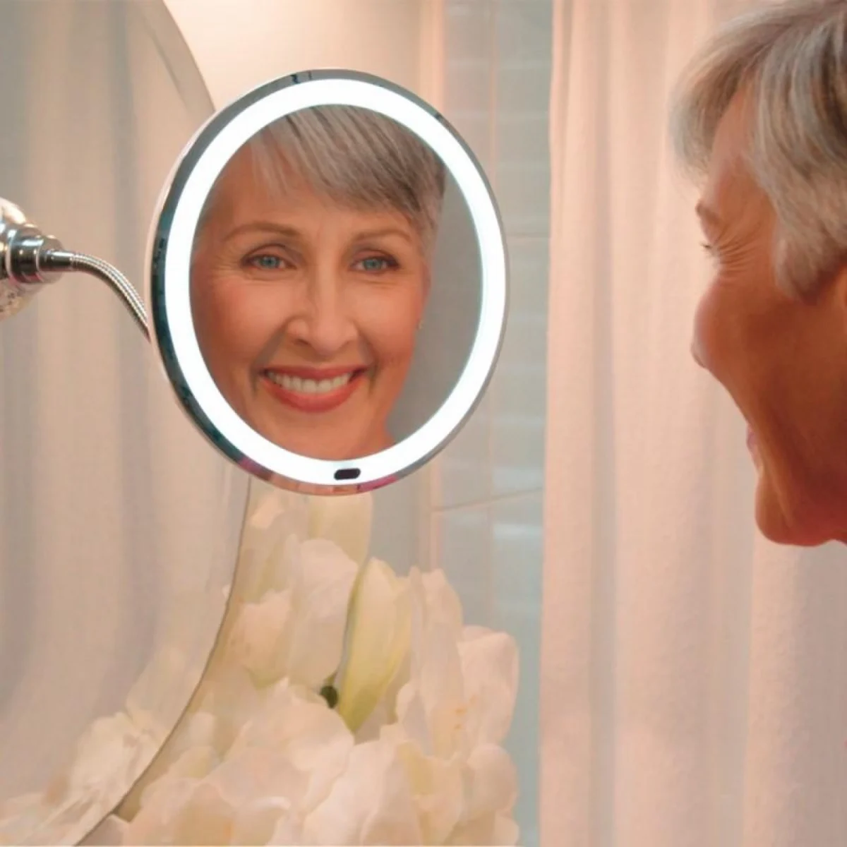 Μεγεθυντικός Καθρέφτης 10x με Φωτισμό Led