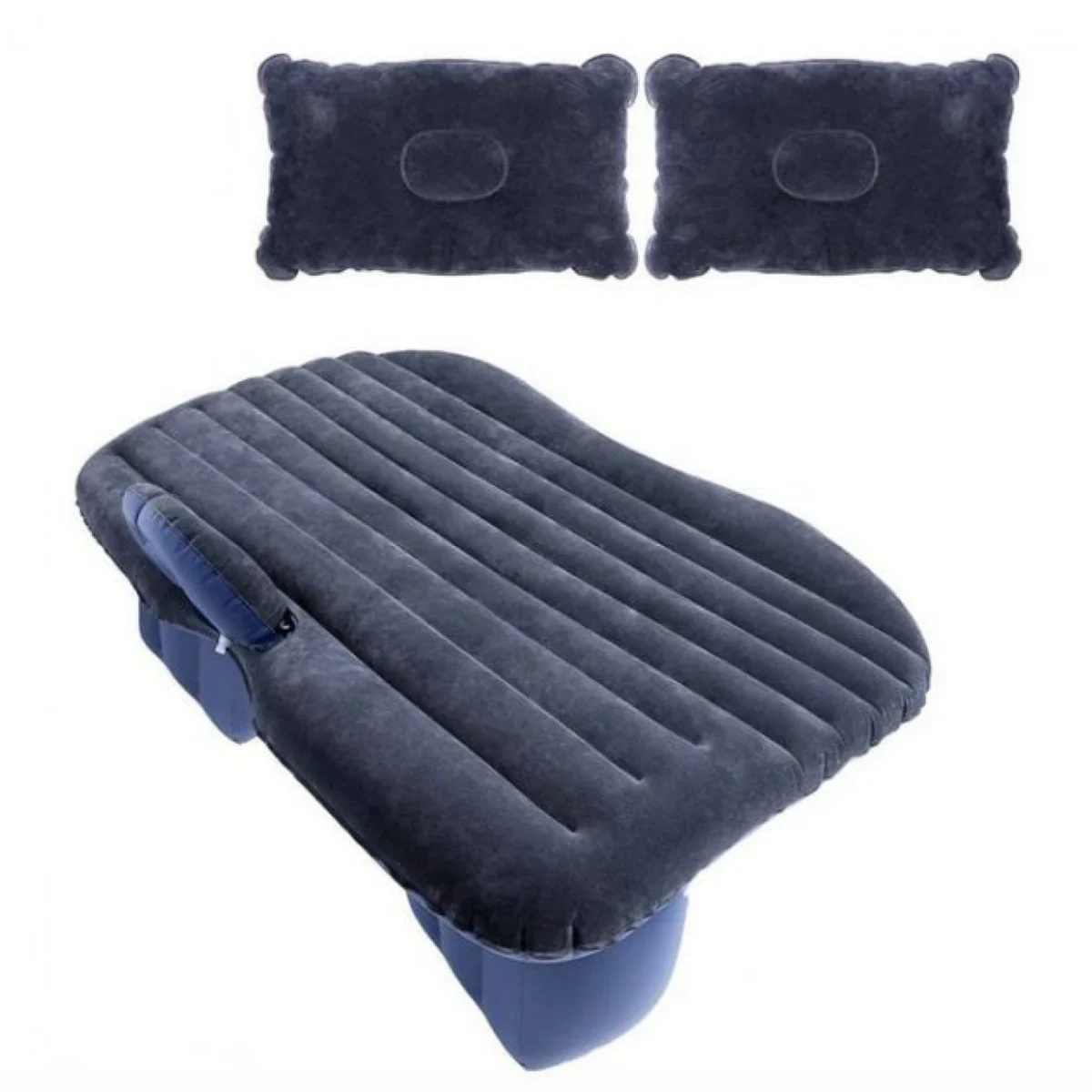 Φουσκωτό Στρώμα Αυτοκινήτου με Τρόμπα 12V Και Κιτ Επισκευής για το Πίσω Κάθισμα - Navy Blue