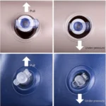 Φουσκωτό Στρώμα Αυτοκινήτου με Τρόμπα 12V Και Κιτ Επισκευής για το Πίσω Κάθισμα - Navy Blue