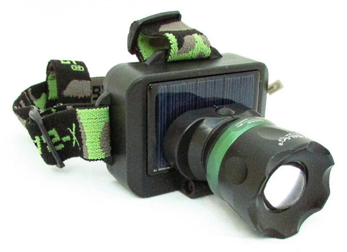 Ηλιακός Φακός Κεφαλής LED ΖΟΟΜ - Solar Headlight X-BALOG BL-T856