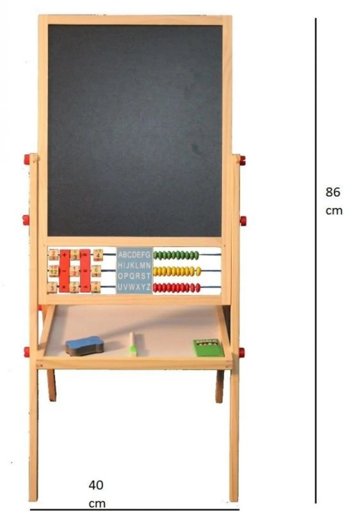 Ξύλινος Διπλός Πίνακας Γραφής και Ζωγραφικής