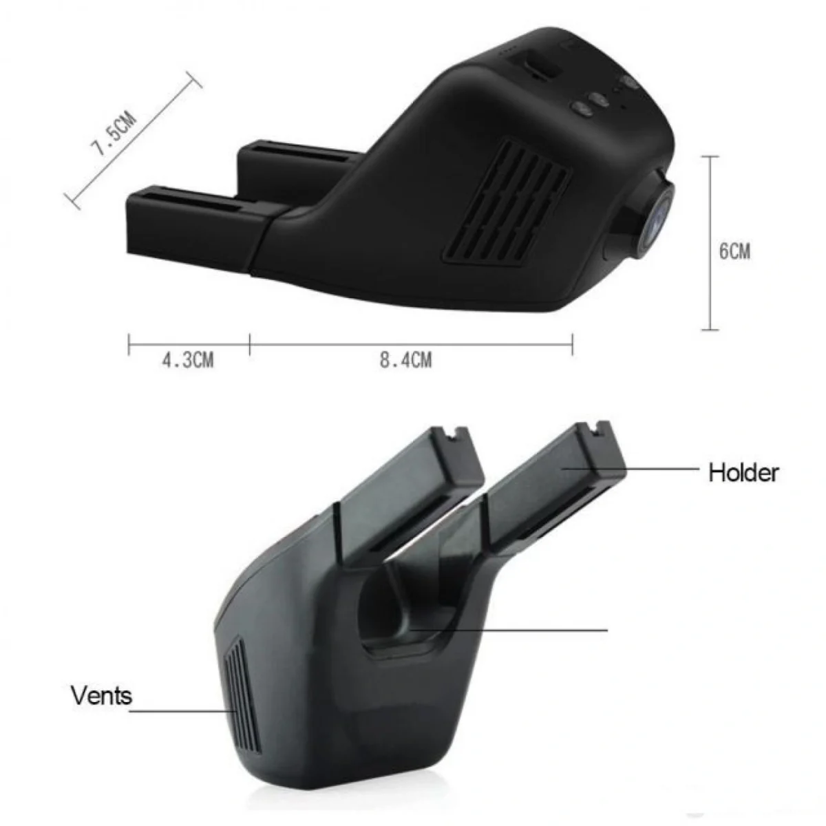 Wifi Κρυφή Κάμερα Αυτοκινήτου Full HD με Ανίχνευση Κίνησης G sensor & Κάμερα Οπισθοπορείας