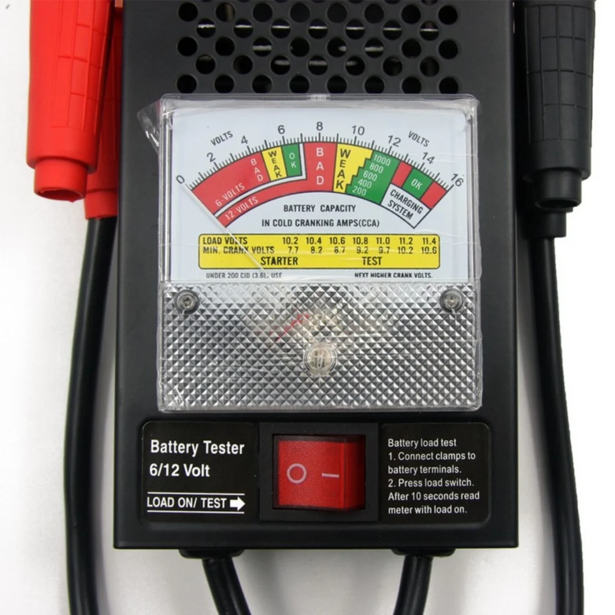 Επαγγελματικός Ελεγκτής Μπαταρίας Αυτοκινήτου 6-12V με Φορτίο - Battery Load Tester