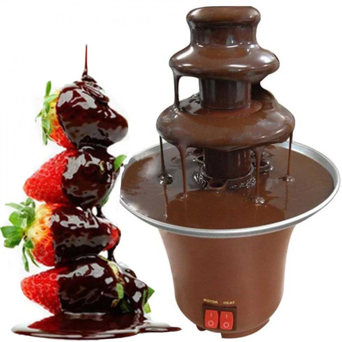 Συσκευή Συντριβάνι για Fondue Σοκολάτας - Mini Fondue Chocolate Fountain