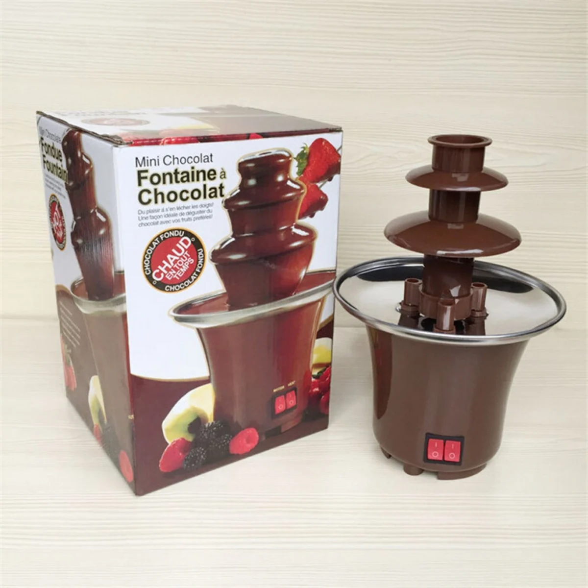 Συσκευή Συντριβάνι για Fondue Σοκολάτας - Mini Fondue Chocolate Fountain