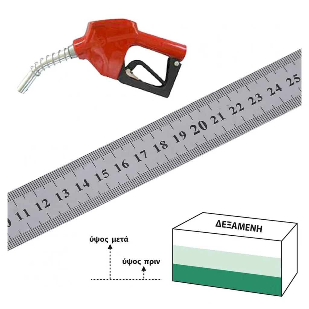 Μεταλλική Βέργα-Μέτρο για Μέτρηση Δεξαμενής Πετρελαίου και για κάθε άλλη Μέτρηση 150 εκατοστά