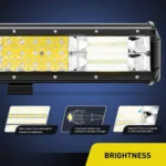 Αδιάβροχος Προβολέας CREE LED με 144 SMD LED - 432W - Μπάρα Αυτοκινήτου - Φορτηγού - Ψυχρό Φως 12V & 24V