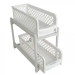 Πρακτική Ραφιέρα Κουζίνας & Μπάνιου με 2 Συρταρωτά Καλάθια