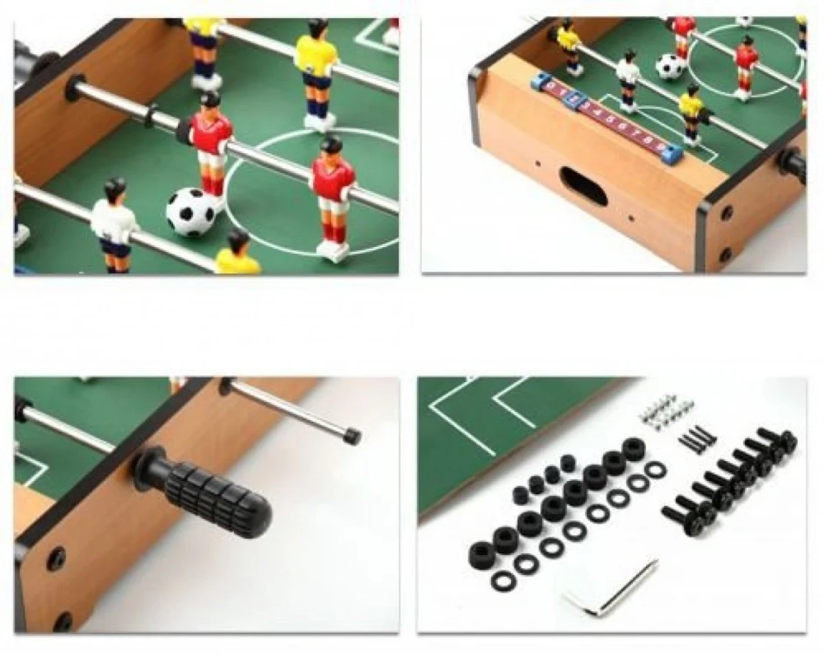 Επιτραπέζιο Ξύλινο Ποδοσφαιράκι 50εκ με 18 παίκτες
