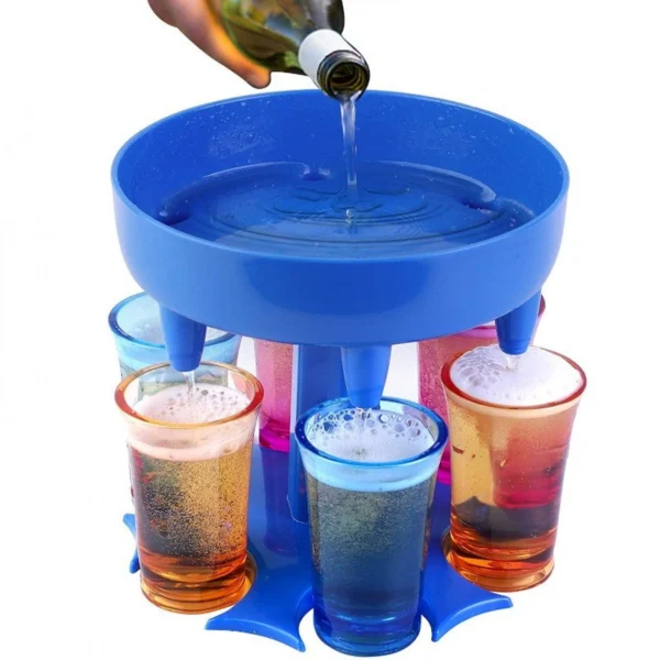 QuickShot Διανεμητής Ποτών σε 6 Χρωματιστά Σφηνοπότηρα