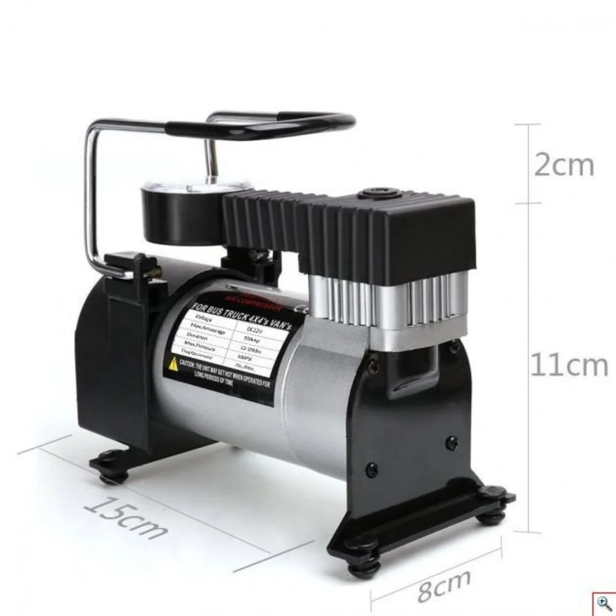 Κομπρεσέρ Τρόμπα Αέρος Αυτοκινήτου 2 Κυλίνδρων Υψηλής Απόδοσης και Ισχύος 12V - 150PSI