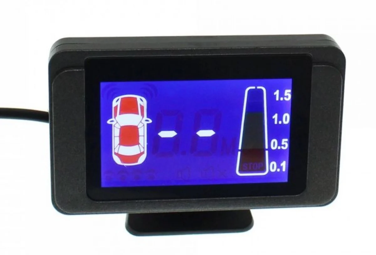 Σύστημα Παρκαρίσματος με 4 Αισθητήρες με Ηχητική Ειδοποίηση, Μέτρηση Απόστασης & Ψηφιακή Έγχρωμη Οθόνη