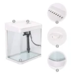 Mini Ενυδρείο - Nobleza 7L με Φωτισμό Led, Αντλία Νερού και Φίλτρο.