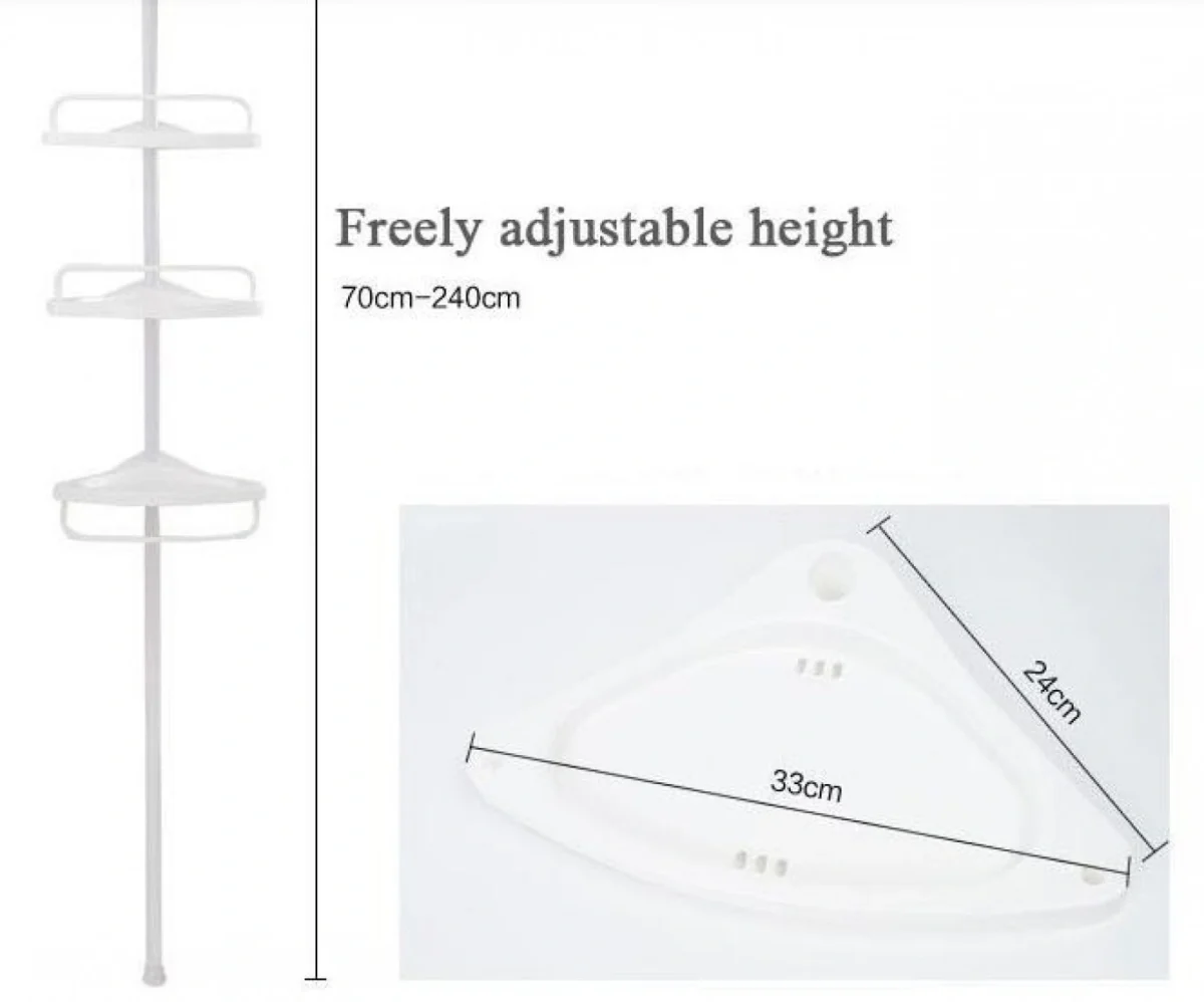 Ραφιέρα Μπάνιου Γωνιακή με 4 Ράφια HOME RESIDE SQ-1908