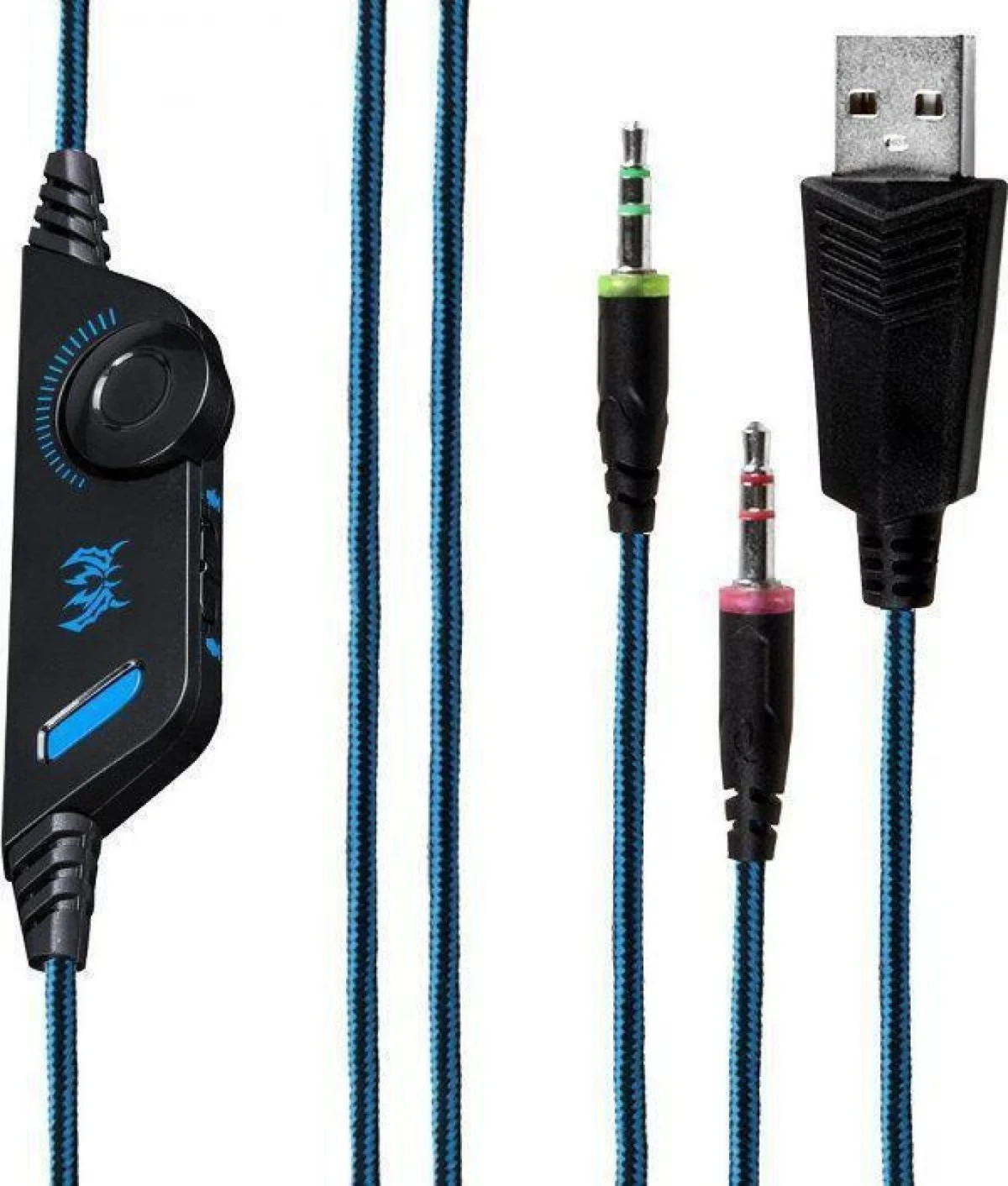 Gaming Ακουστικά headset για Βιντεοπαιχνίδια Surround Audio - Kotion Each Headset (Μπλέ-Κόκκινο)