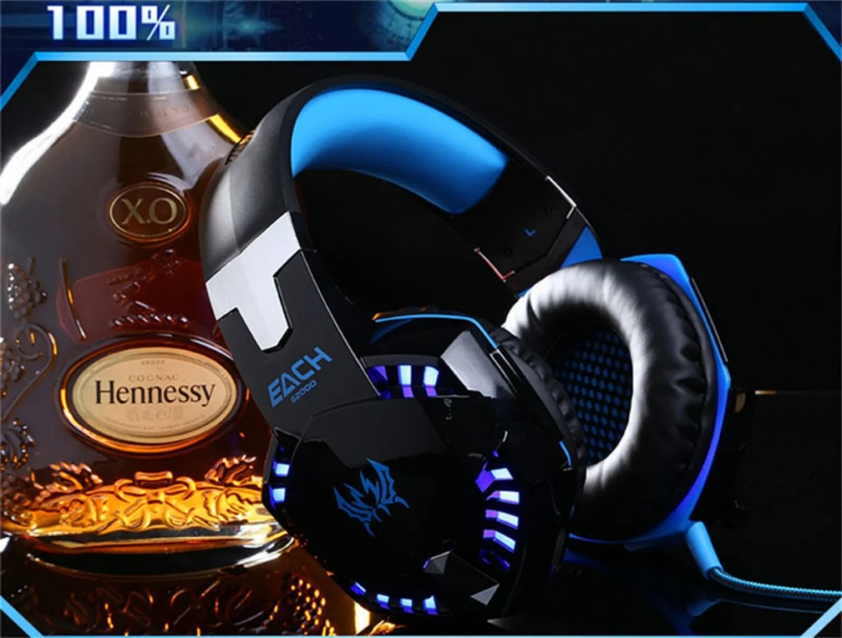 Gaming Ακουστικά headset για Βιντεοπαιχνίδια Surround Audio - Kotion Each Headset (Μπλέ-Κόκκινο)