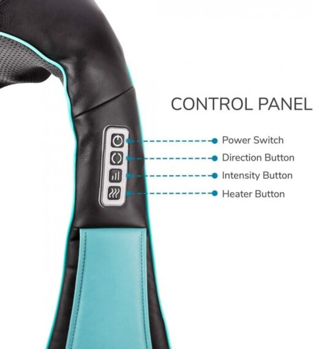 Συσκευή Μασάζ Shiatsu Songen 12V Για Αντιμετώπιση Του Πόνου Στο Λαιμό, Αυχένα, Πλάτη Με Θερμότητα - Υπέρυθρη Ακτινοβολία