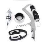 Σετ Αξεσουάρ Κρασιού σε Θήκη με Σχήμα Μπουκάλι Κρασιού