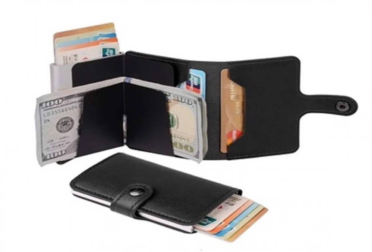 Πορτοφόλι Με Προστασία Υποκλοπής RFID & Μηχανισμό
