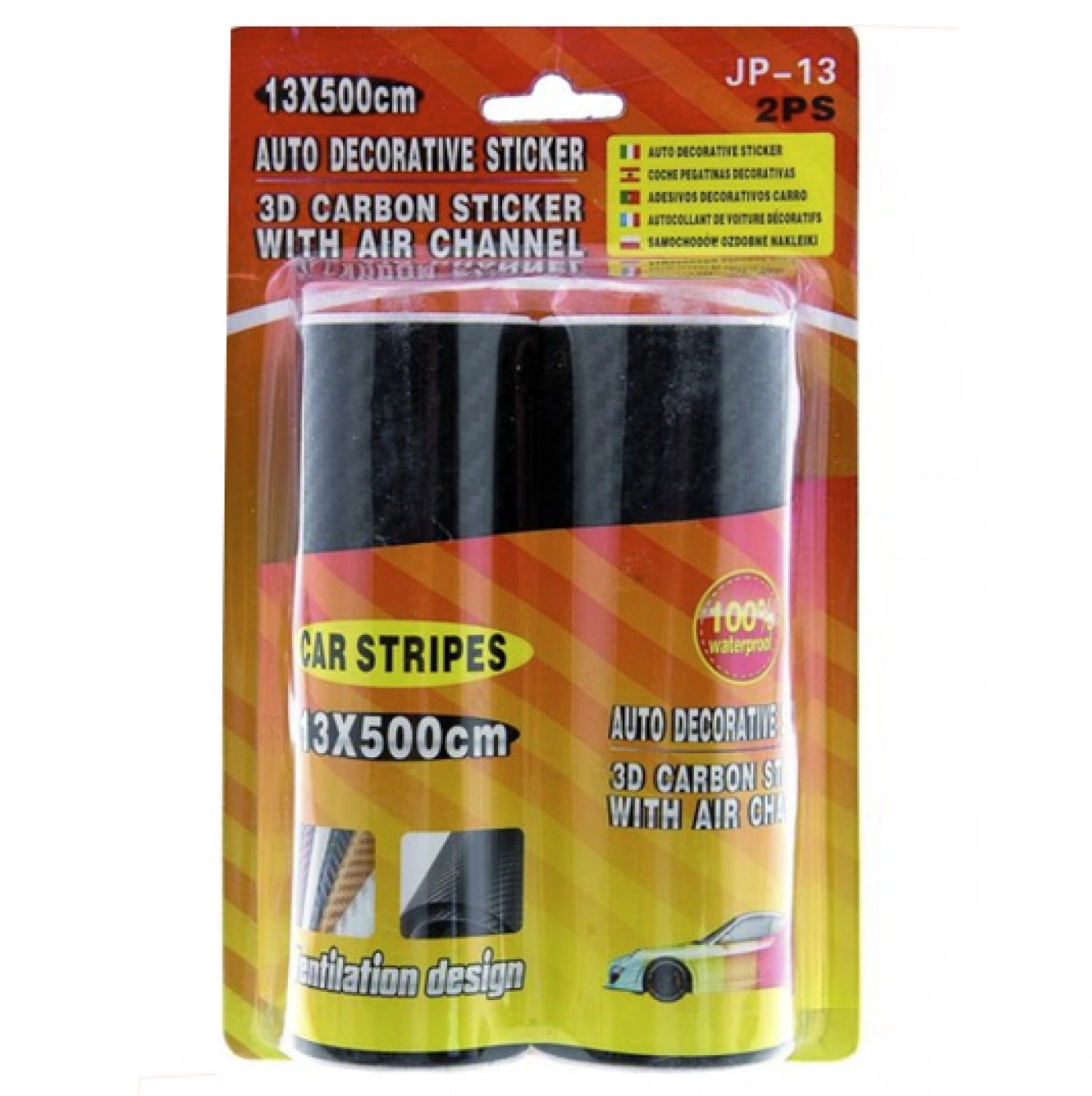 Αυτοκόλλητες Ταινίες 3D CARBON Σετ 2 Τμχ - Air Channel Carbon Sticker Αυτοκόλλητες Ταινίες 3D CARBON Σετ 2 Τμχ - Air Channel Carbon Sticker