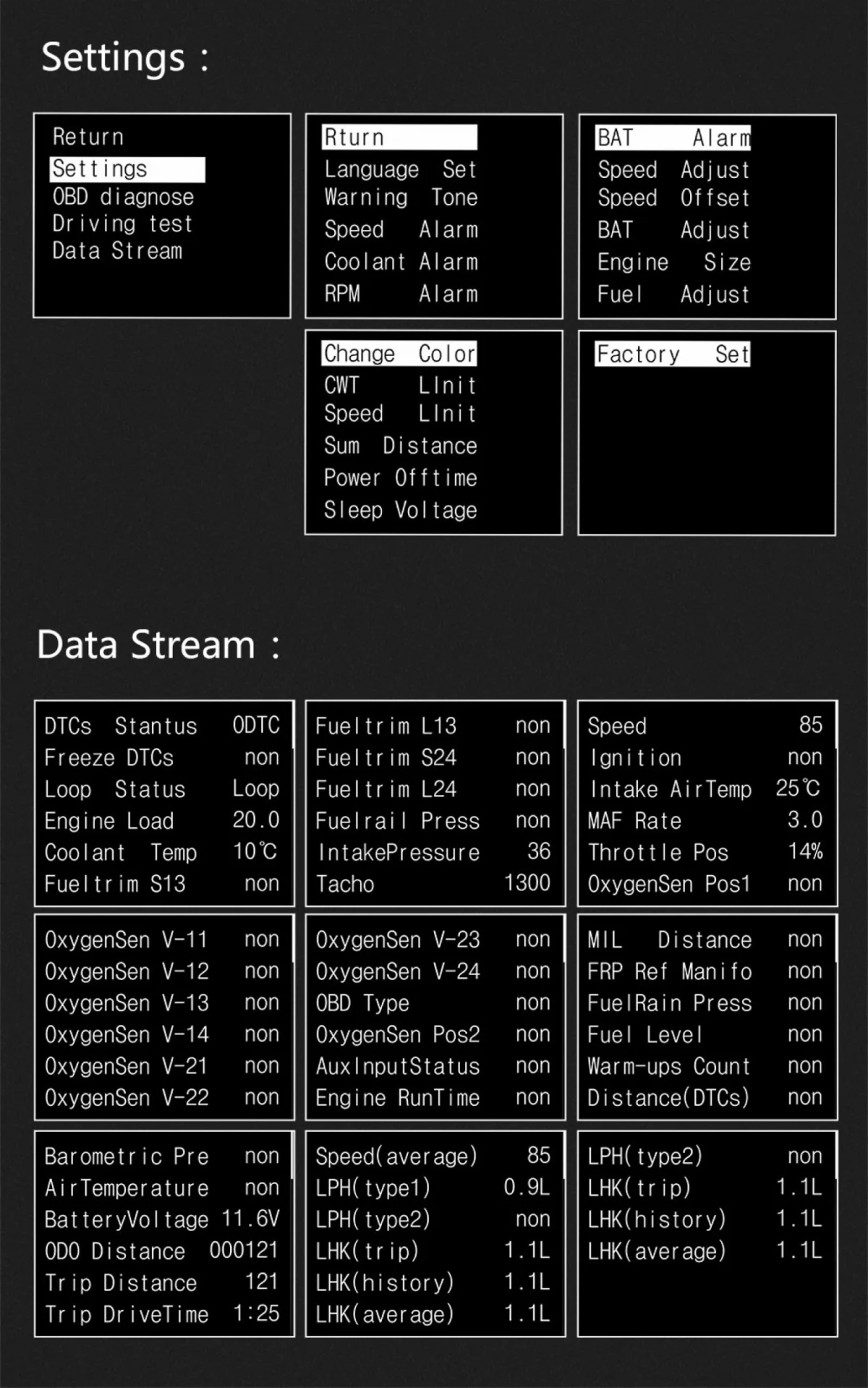 Διαγνωστικό OBD II Αυτοκινήτου με Οθόνη HUD για Εμφάνιση Ταχύτητας, Στροφών, Κατανάλωσης, Βολτόμετρο - ΟΕΜ P10