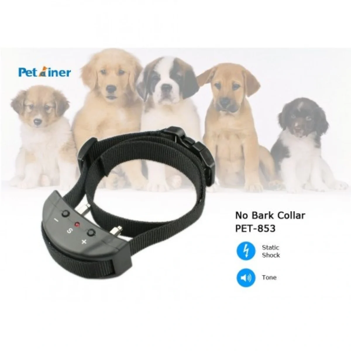 Αυτόματο Ηλεκτρονικό Κολάρο Κατά του Γαυγίσματος για Σκύλους με 7 Λειτουργίες