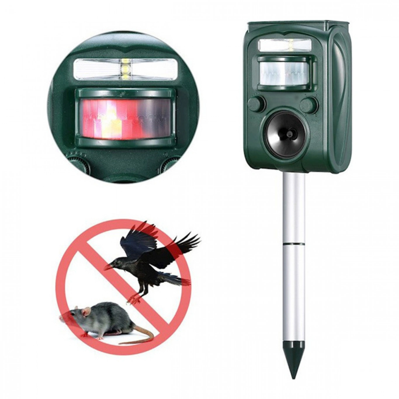 Ηλιακό Απωθητικό 5 Προγραμμάτων Ζώων, Τρωκτικών, Αλεπούδων, Πουλιών με Αισθητήρα Κίνησης Ηλιακό Απωθητικό 5 Προγραμμάτων Ζώων, Τρωκτικών, Αλεπούδων, Πουλιών με Αισθητήρα Κίνησης