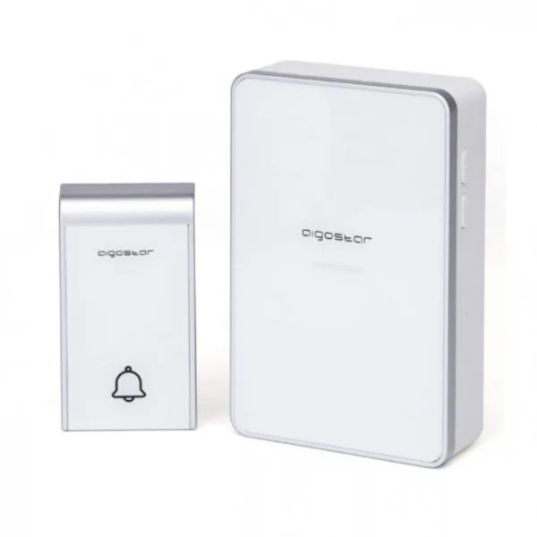 Αδιάβροχο Ασύρματο Κουδούνι Μπαταρίας 150μ με Ρυθμιζόμενη Ένταση, Φωτισμό & 36 Μελωδίες Aigostar 97971