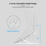 Πτυσσόμενη Φορητή Βάση Λάπτοπ με 6 Διαφορετικές Κλίσεις - Cooling Laptop Pad