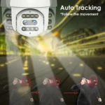 Ασύρματη Αδιάβροχη Κάμερα IP Ανάλυση 2K με Ανιχνευτή Κίνησης Andowl QS-2000