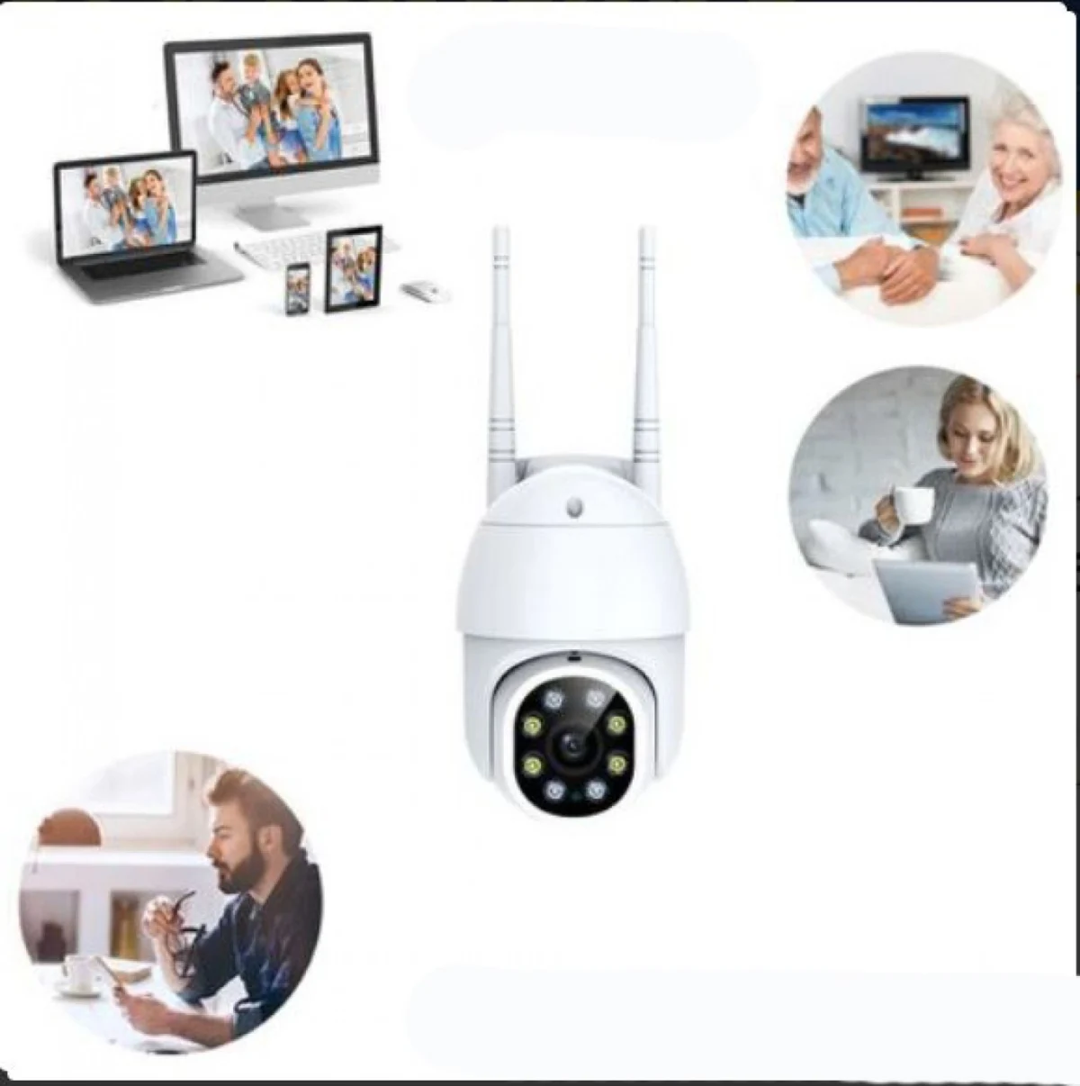 Ασύρματη Αδιάβροχη Κάμερα IP Wi Fi 2.0 MP Andowl Q-S66