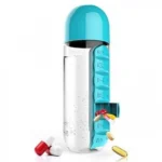 Παγούρι & Οργανωτής Χαπιών 2 σε 1 - Pill & Vitamin Organizer Water Bottle