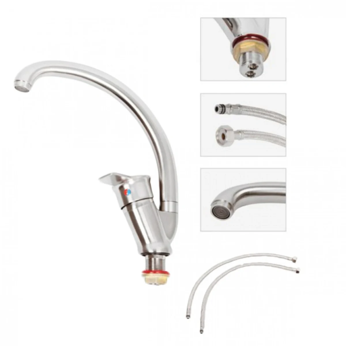 Αναμεικτική Mπαταρία Κουζίνας Νεροχύτη Πάγκου FAUCET SINK OUPU 23097