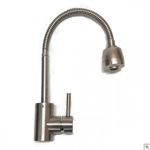 Εύκαμπτη Μπαταρία Νεροχύτη Πάγκου Αναμεικτική Inox FAUCET SINK OUPU 23098
