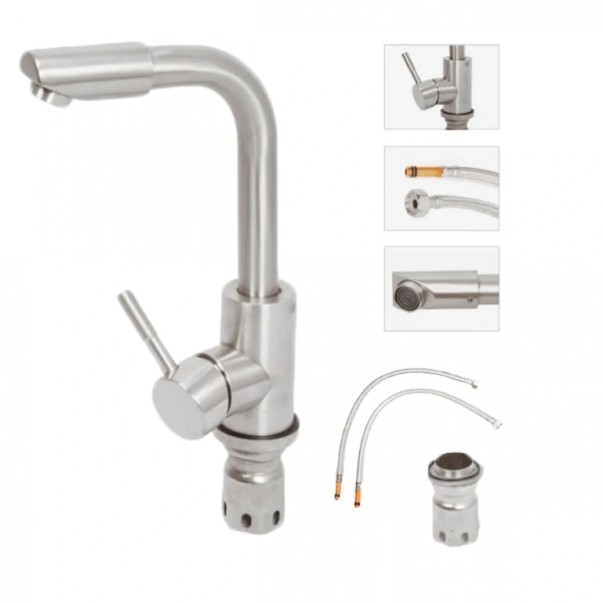 Αναμεικτική Mπαταρία Κουζίνας Νεροχύτη Πάγκου FAUCET SINK OUPU 23104