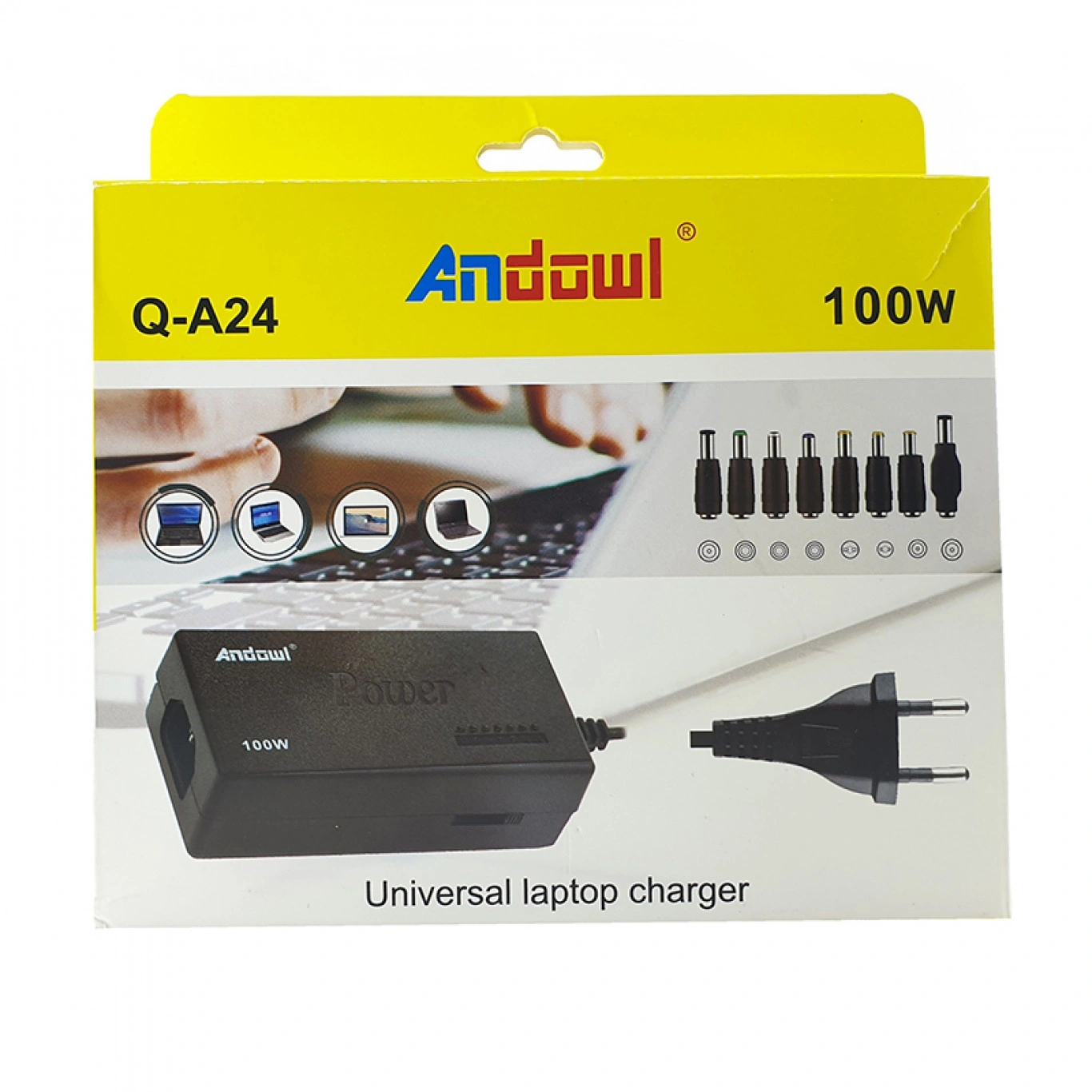 Universal Τροφοδοτικό για Laptop 100W Andowl Q-A24 Universal Τροφοδοτικό για Laptop 100W Andowl Q-A24