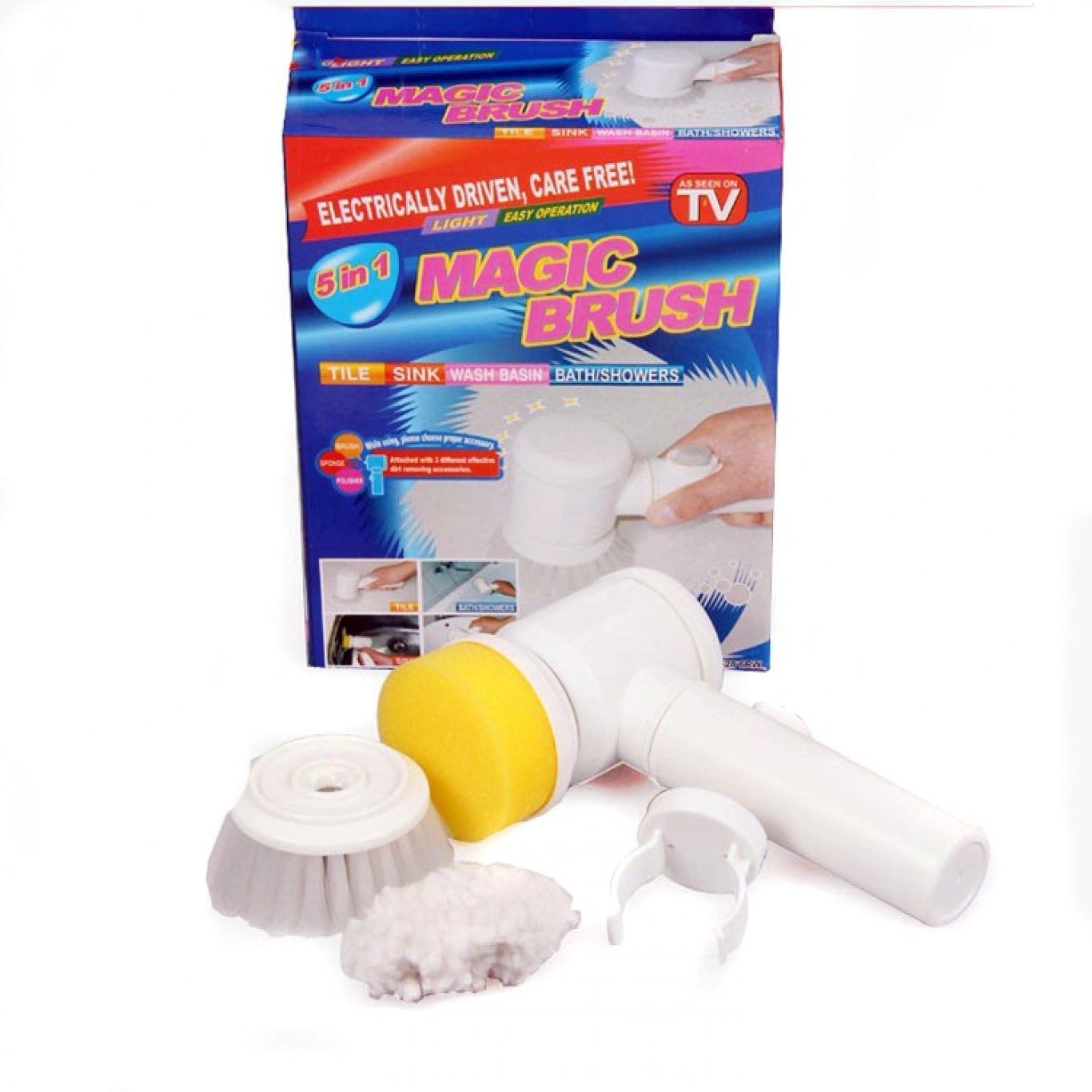 Ηλεκτρική Βούρτσα Καθαρισμού 5 σε 1 – Magic Brush Ηλεκτρική Βούρτσα Καθαρισμού 5 σε 1 – Magic Brush