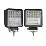 Αδιάβροχος Προβολέας Αυτοκινήτου 2 τεμάχια Με 2 Τύπου LED Διάχυτου + Μακρινού Φωτισμού Spot + Flash 42SMD 6000K 42w 9-30V