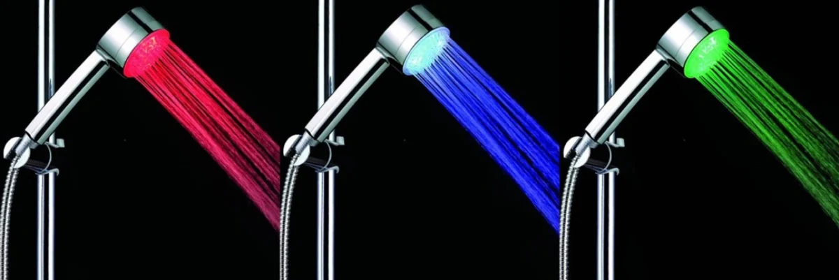 Φωτιζόμενο Τηλέφωνο Ντους LED με Αισθητήρα Θερμοκρασίας Νερού SR8